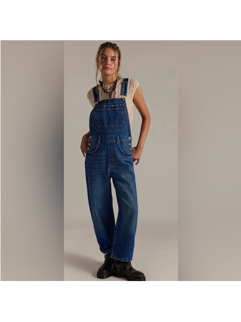 We The Free Deep Trance Denim Women's Overalls